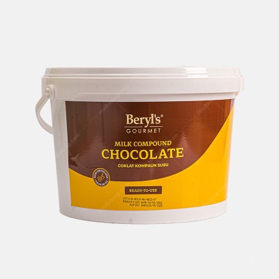 BERYLS GOURMET MILK COMPOUND LIQUID CHOCOLATE 5KG x 2